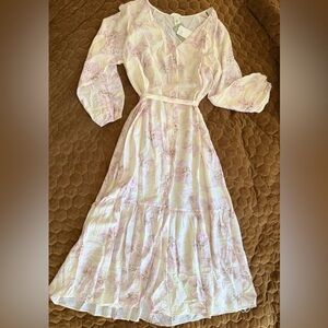 New with tags from H&M. Long sleeve, spring weight crinkle fabric